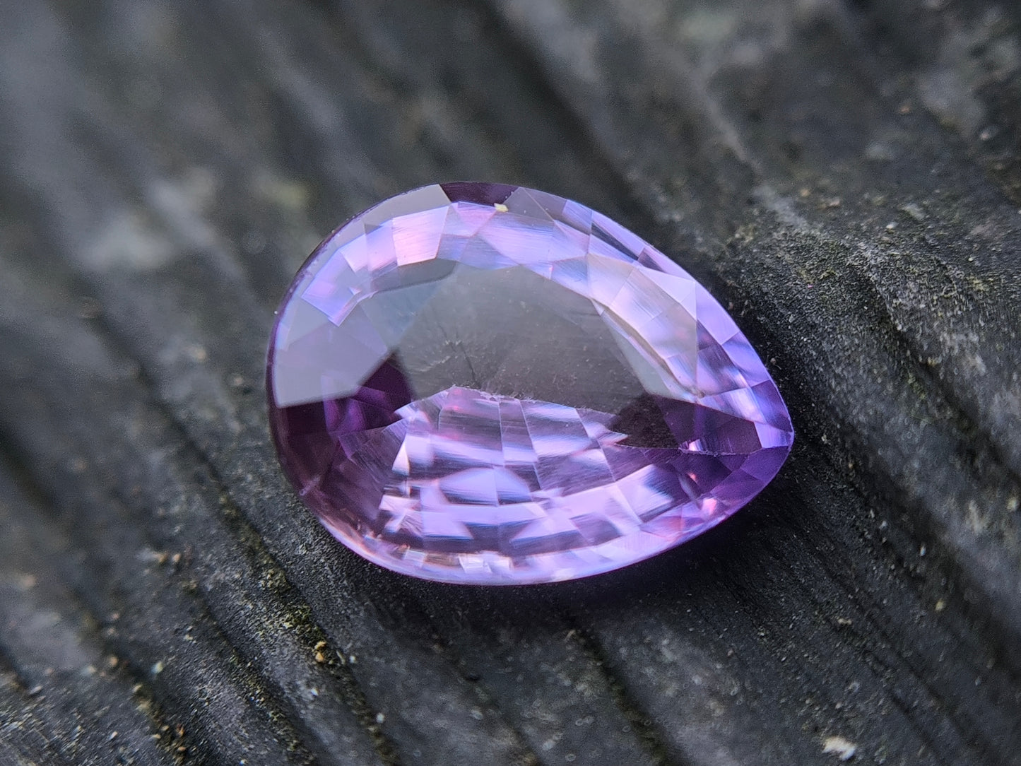 Natural Purple Sapphire 1.17ct Drop Shape – Heated Clean Gemstone