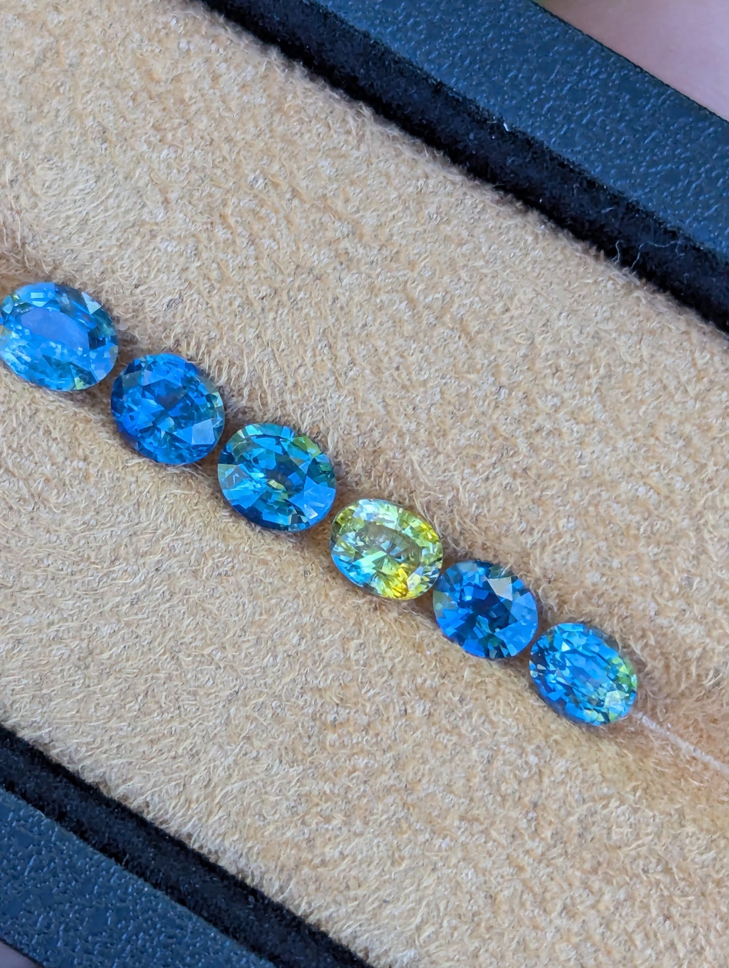 Natural Bi-Colour Sapphire Ovals Parcel – 3.28ct Ceylon Gemstones
