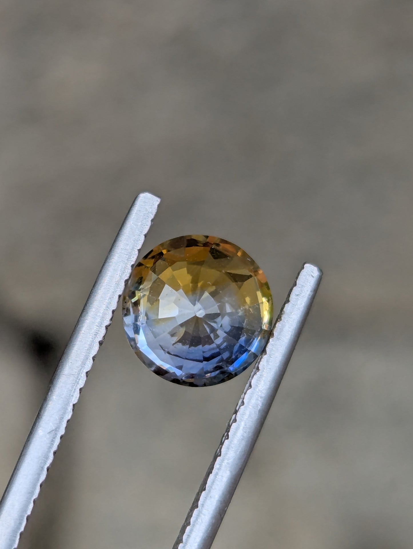 Natural Bicolour Sapphire 1.53ct Blue Yellow Heated Loose Gemstone