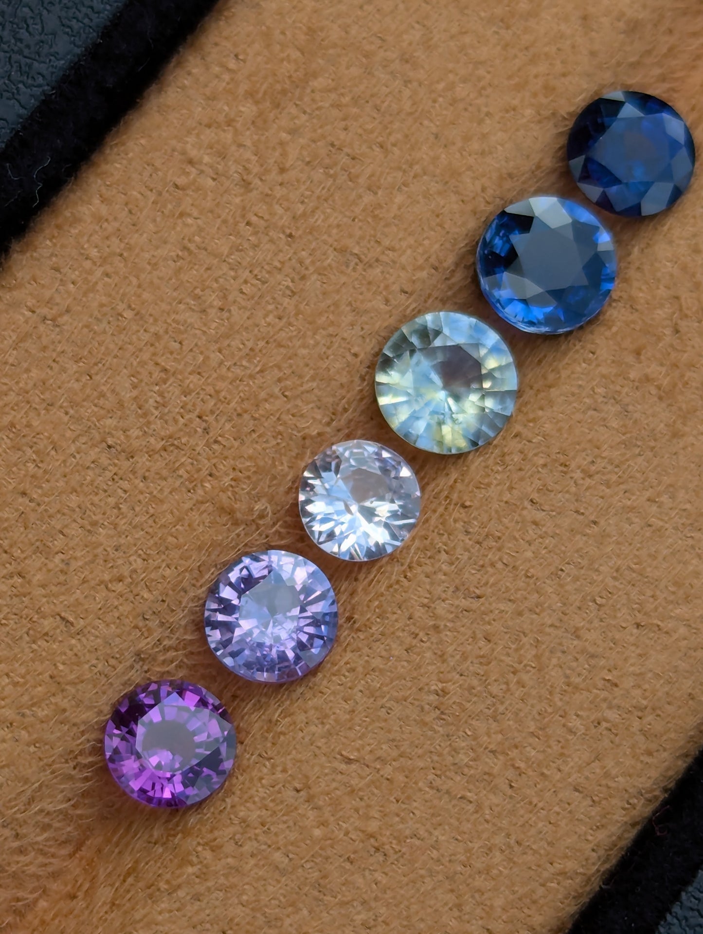 Natural Mixed Color Sapphire Parcel – 3.57ct Round Clean Stones