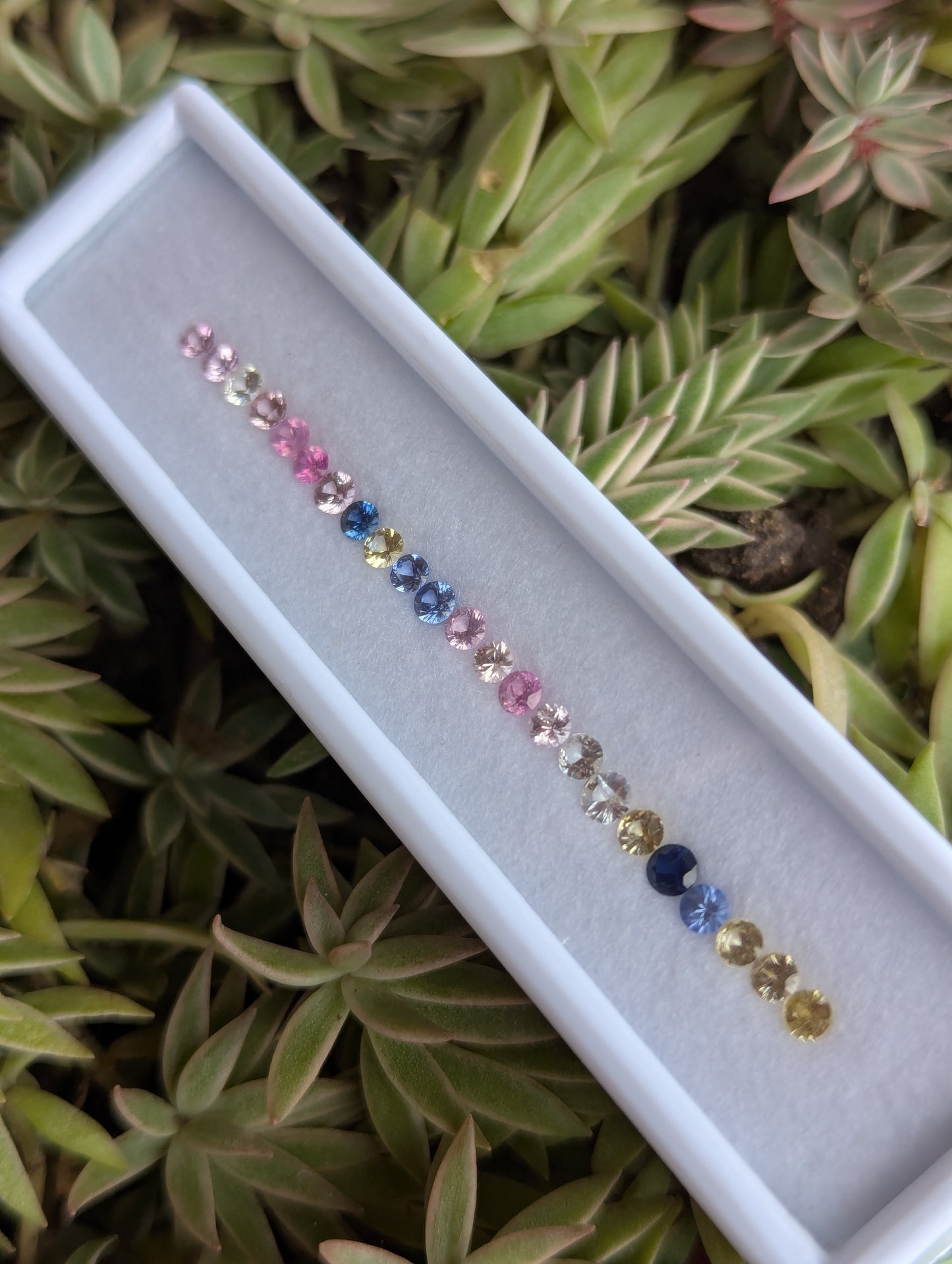 Natural Multi-Color Sapphire Parcel – 3.06 Carats | 25 Pieces | 3mm Round Sapphires