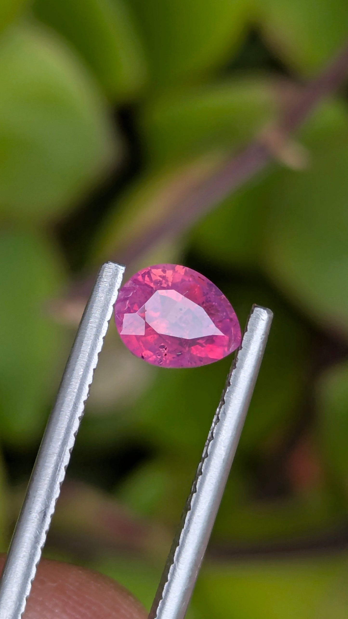 Natural Unheated Padparadscha Color Smoky Sapphire 0.99 Ct Pear Cut