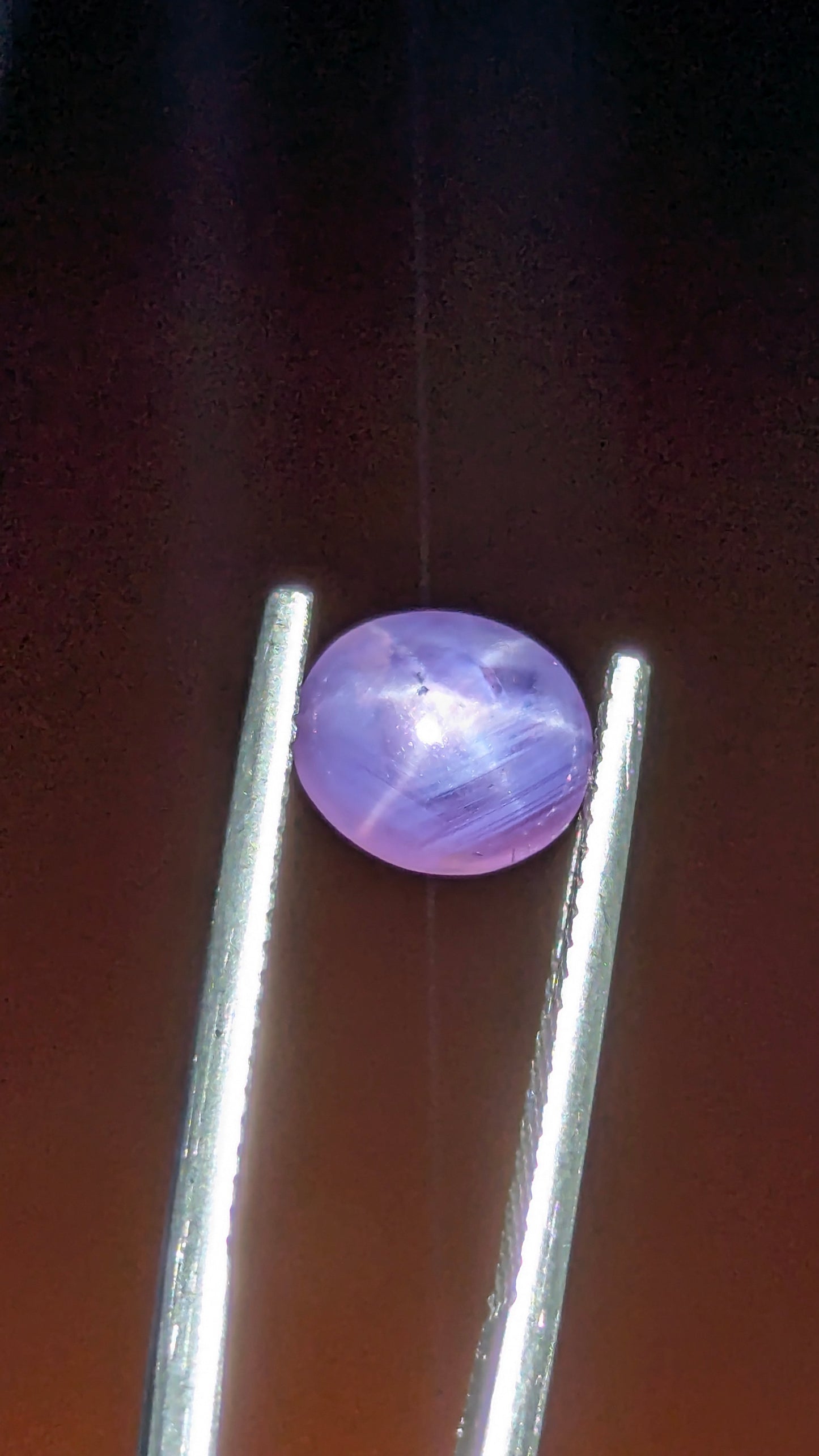 Natural Purple Star Sapphire 2.57 Ct | Oval Cabochon | Sri Lanka