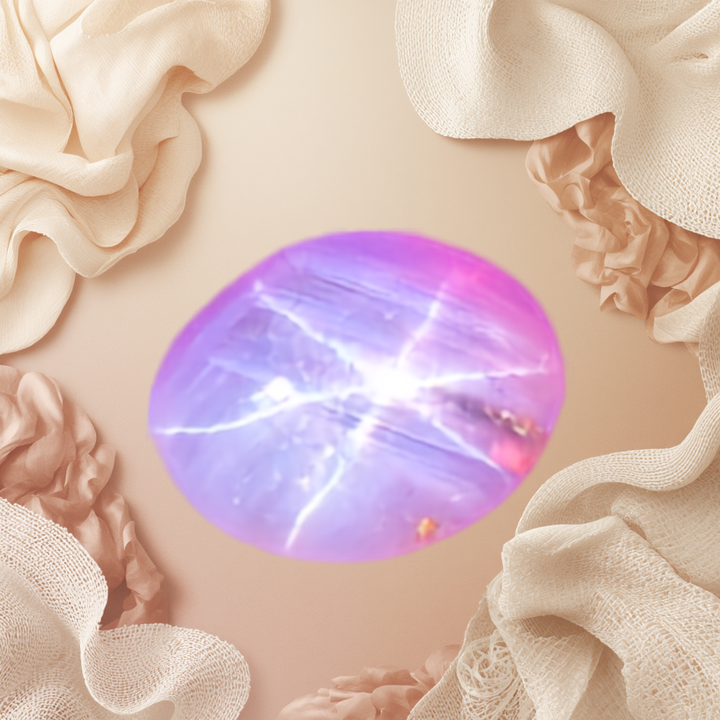 Natural 6-Ray Blue-Violet Star Sapphire 6.48 Ct | Unheated | Sri Lanka