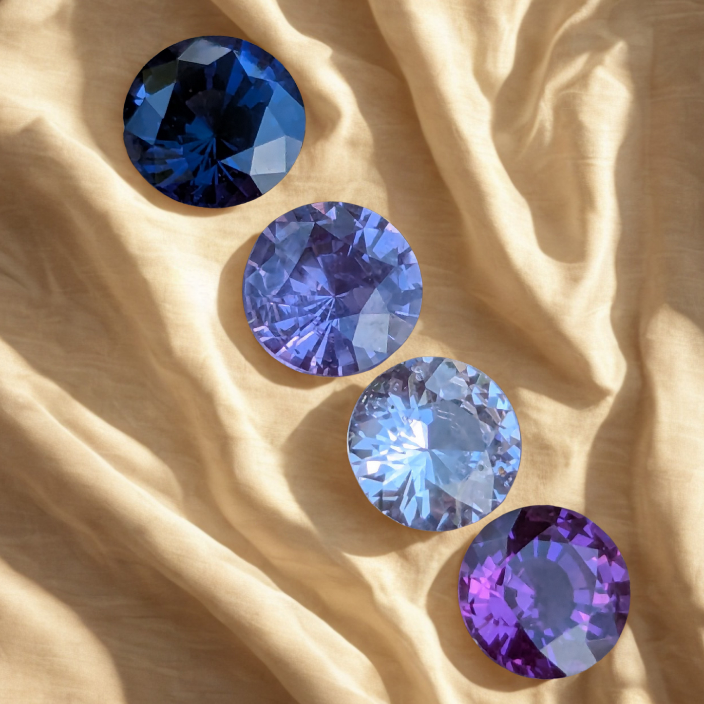Natural Round Sapphire Parcel 2.14ct – 5mm VVS Heated & Unheated Mix – Sri Lanka