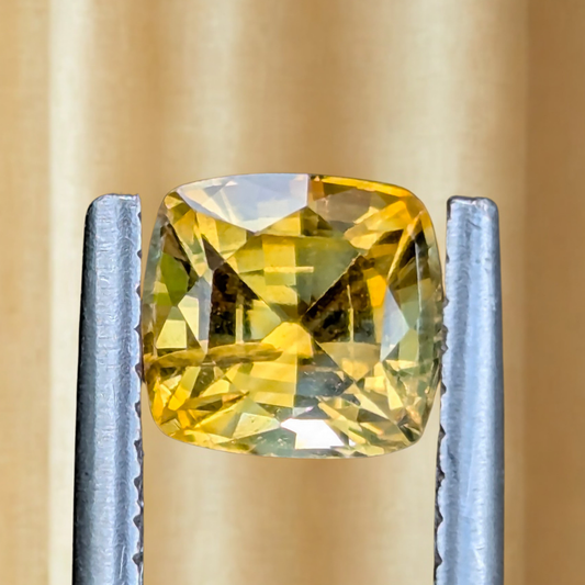 Natural Canary Yellow Sapphire 1.55 Ct | Cushion Cut | Sri Lanka