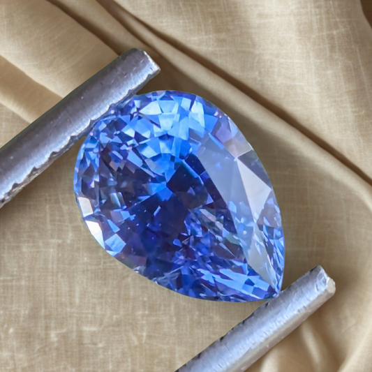 Natural Blue Sapphire 1.89ct | Heated Ceylon Sapphire | 8x5.8mm Pear Cut | Loupe Clean | Engagement Ring Gemstone | Loose Sapphire