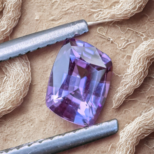 Natural Lavender Sapphire 0.80 Ct | Unheated Ceylon Sapphire