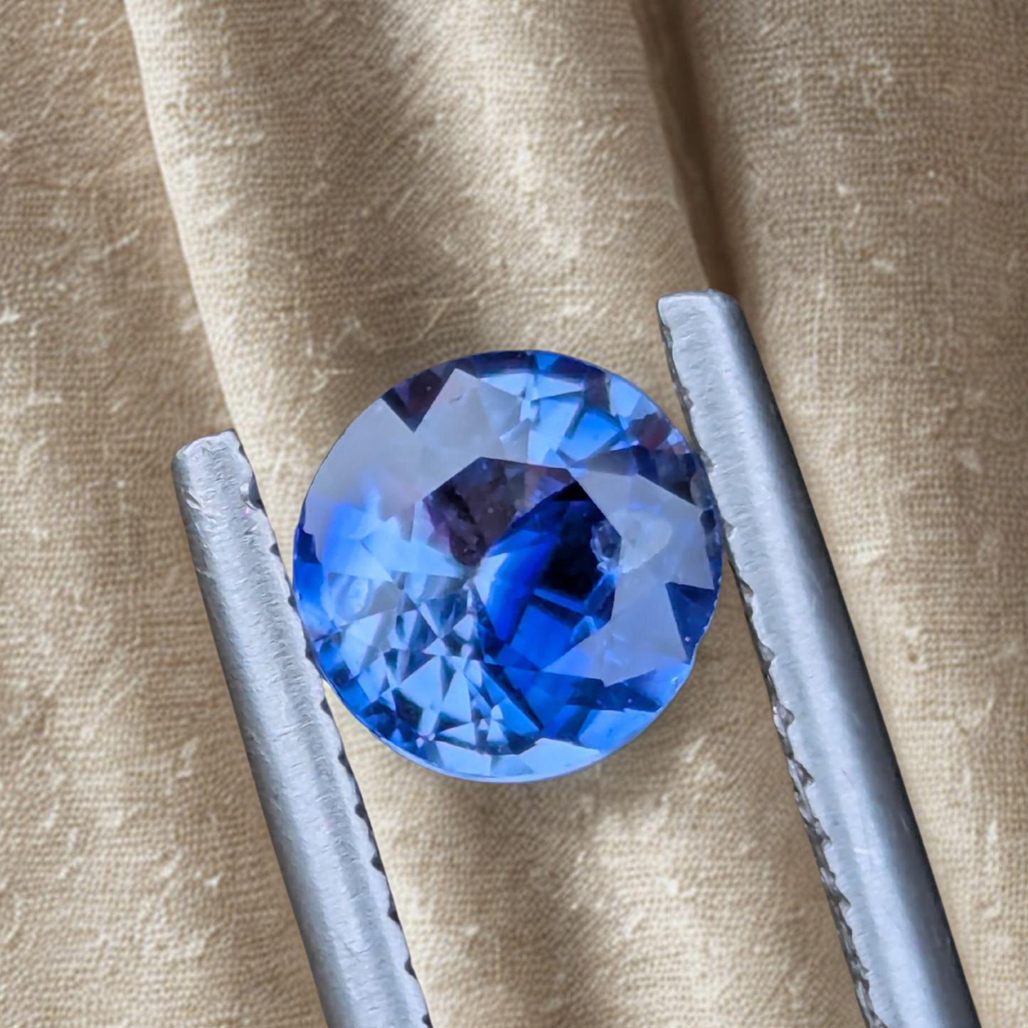 Natural Blue Sapphire 1.04 Ct Round Cut Certified Heated Loose Gemstone | Natural Corundum Blue Stone for Ring Pendant Jewelry