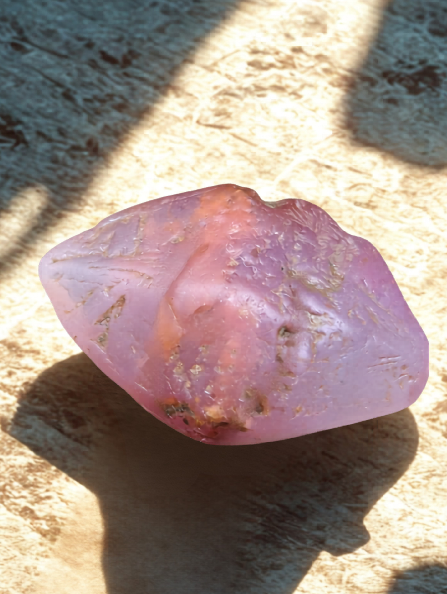 Natural Pink Sapphire Crystal 7.97 ct | Untreated Rough Sapphire | Lotus Pink Crystal | Ratnapura Sri Lanka Gemstone | Collector Specimen