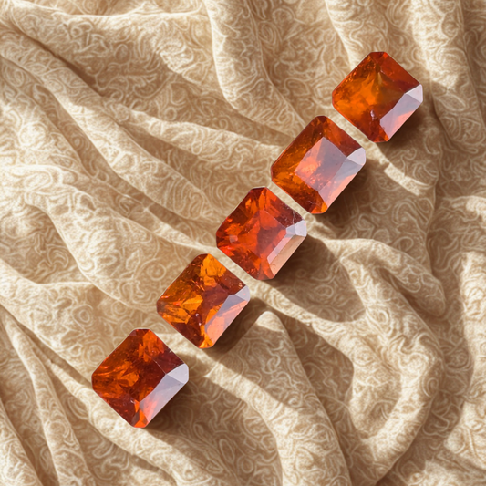 Natural Orange Garnet Set – 4.50ct