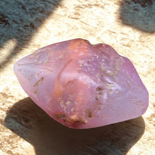 Natural Pink Sapphire Crystal 7.97 ct | Untreated Rough Sapphire | Lotus Pink Crystal | Ratnapura Sri Lanka Gemstone | Collector Specimen