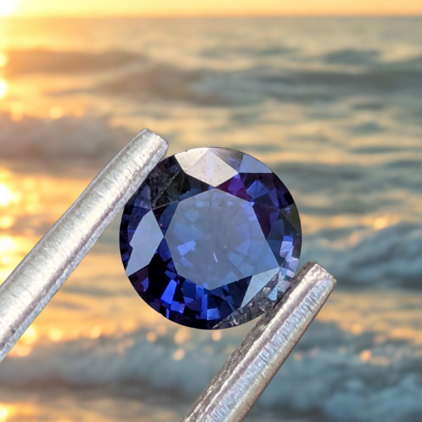 Natural Blue Sapphire 0.68 ct Round Cut 5.2 mm – Heated Ceylon Sapphire | Clean Loose Gemstone