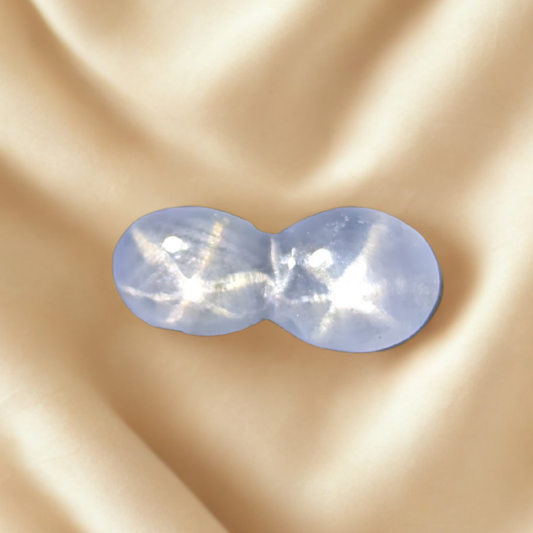 Natural Twin Star Sapphire – 2.13ct Rare Double Star Gem