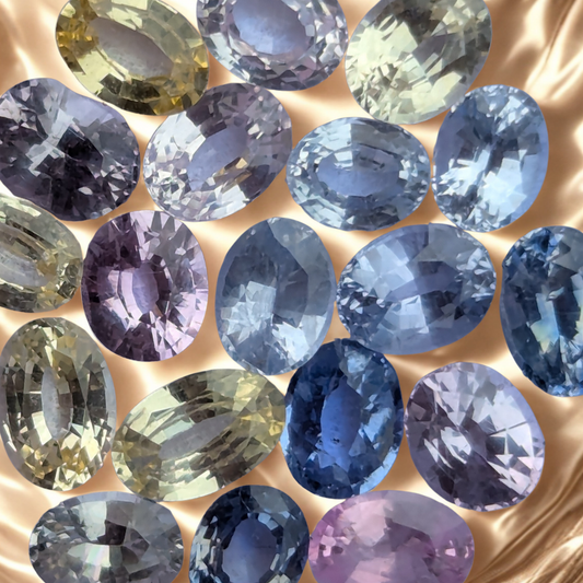 Natural Fancy Ceylon Sapphire Parcel 9.43 Ct