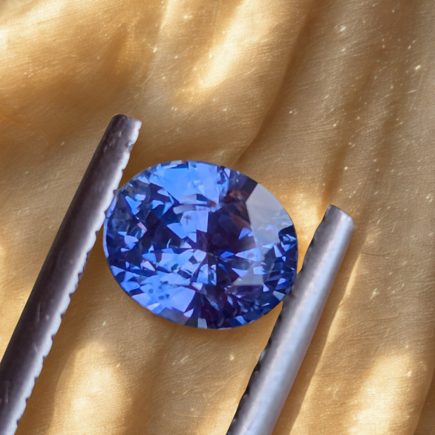 Natural Blue Sapphire 1.55ct – Pastel Blue Eye Clean Ceylon Sapphire