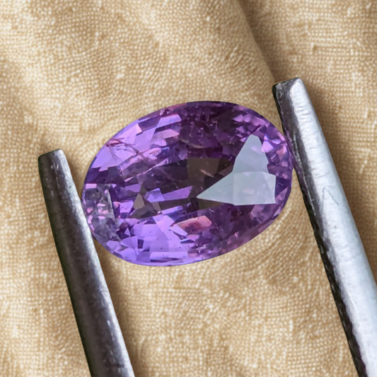 Natural Unheated Lavender Sapphire 0.95ct | Ceylon Loose Sapphire Gemstone