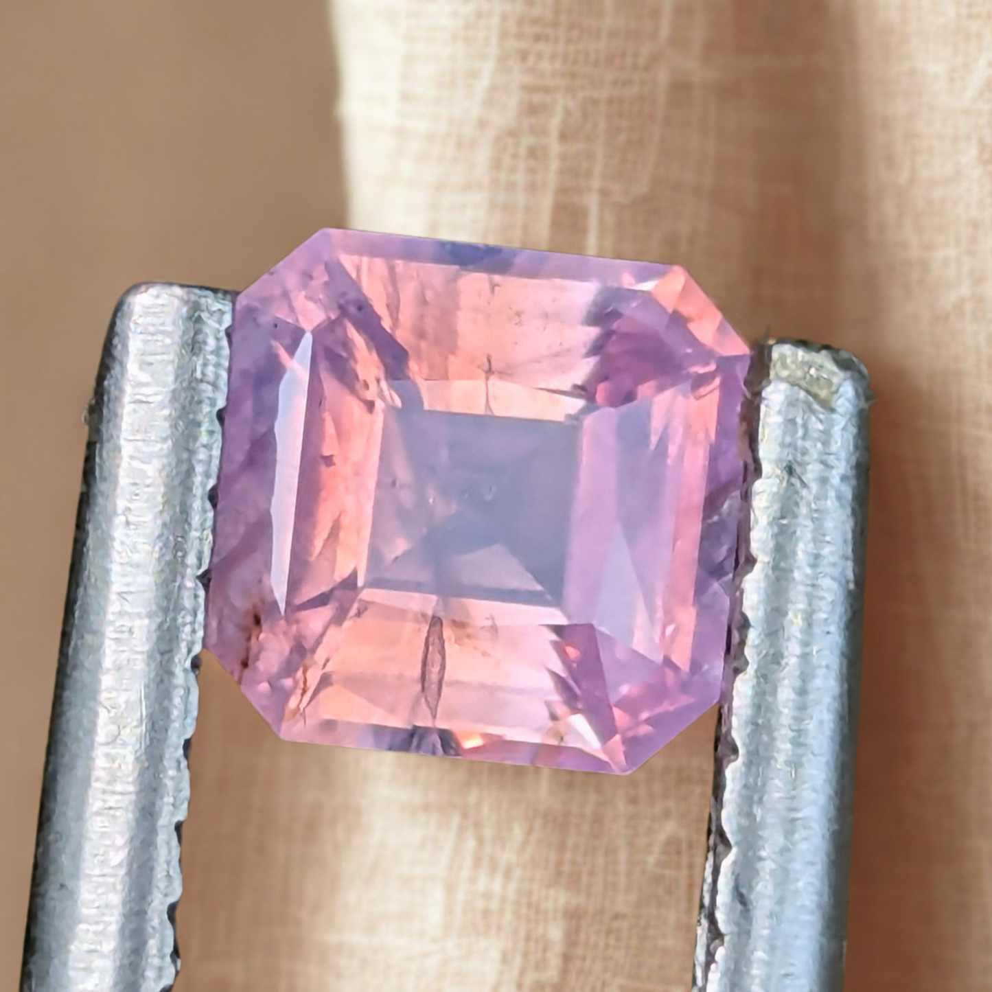 Natural Unheated Pink Sapphire 0.77 Ct | Asscher Cut | Sri Lanka
