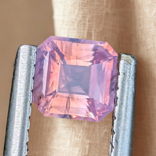 Natural Unheated Pink Sapphire 0.77 Ct | Asscher Cut | Sri Lanka