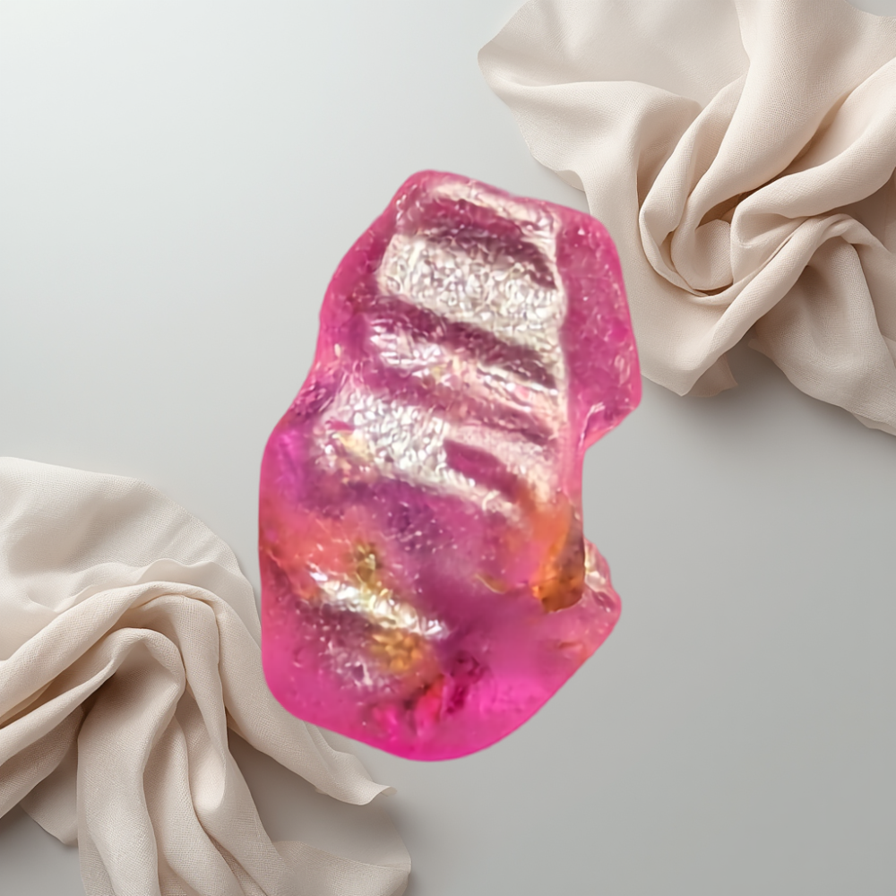 Natural Pink Sapphire Crystal – 2.32 ct Unheated Ceylon Crystal from Rakwana Mine