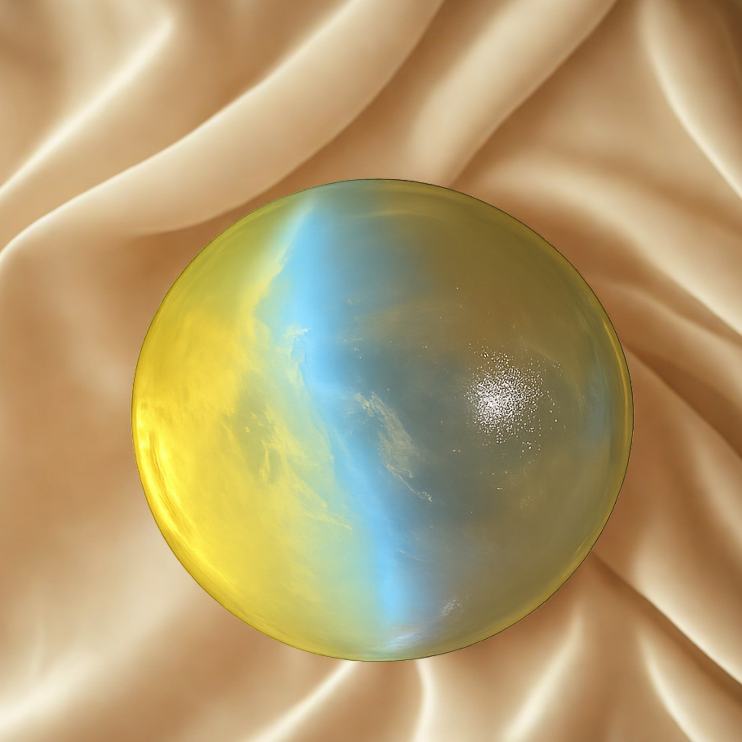 Natural Chrysoberyl Cat’s Eye 1.47ct Round 6mm – Clean Stone with Sharp Eye Effect
