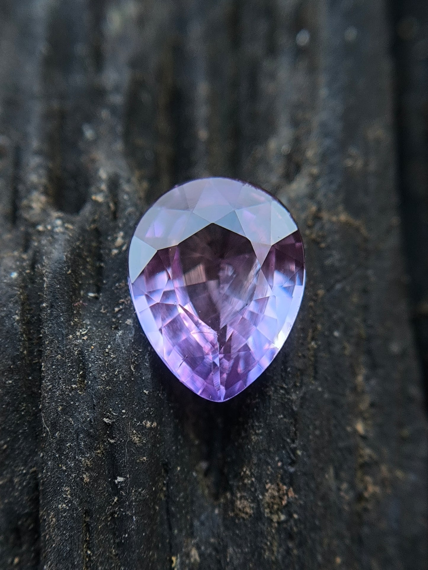 Natural Purple Sapphire 1.17ct Drop Shape – Heated Clean Gemstone