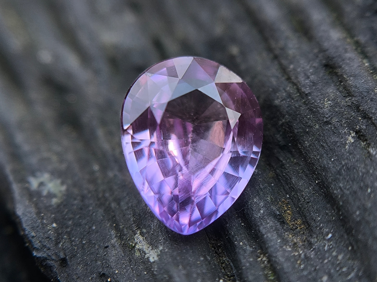 Natural Purple Sapphire 1.17ct Drop Shape – Heated Clean Gemstone
