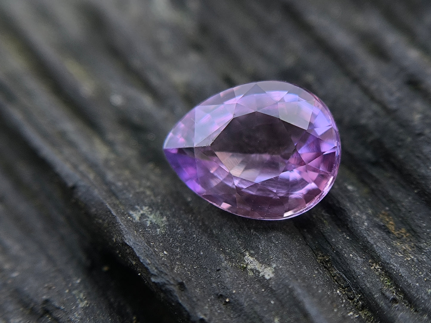 Natural Purple Sapphire 1.17ct Drop Shape – Heated Clean Gemstone