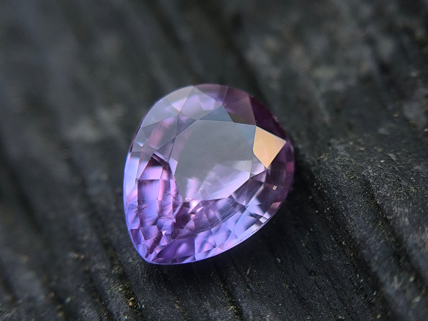 Natural Purple Sapphire 1.17ct Drop Shape – Heated Clean Gemstone