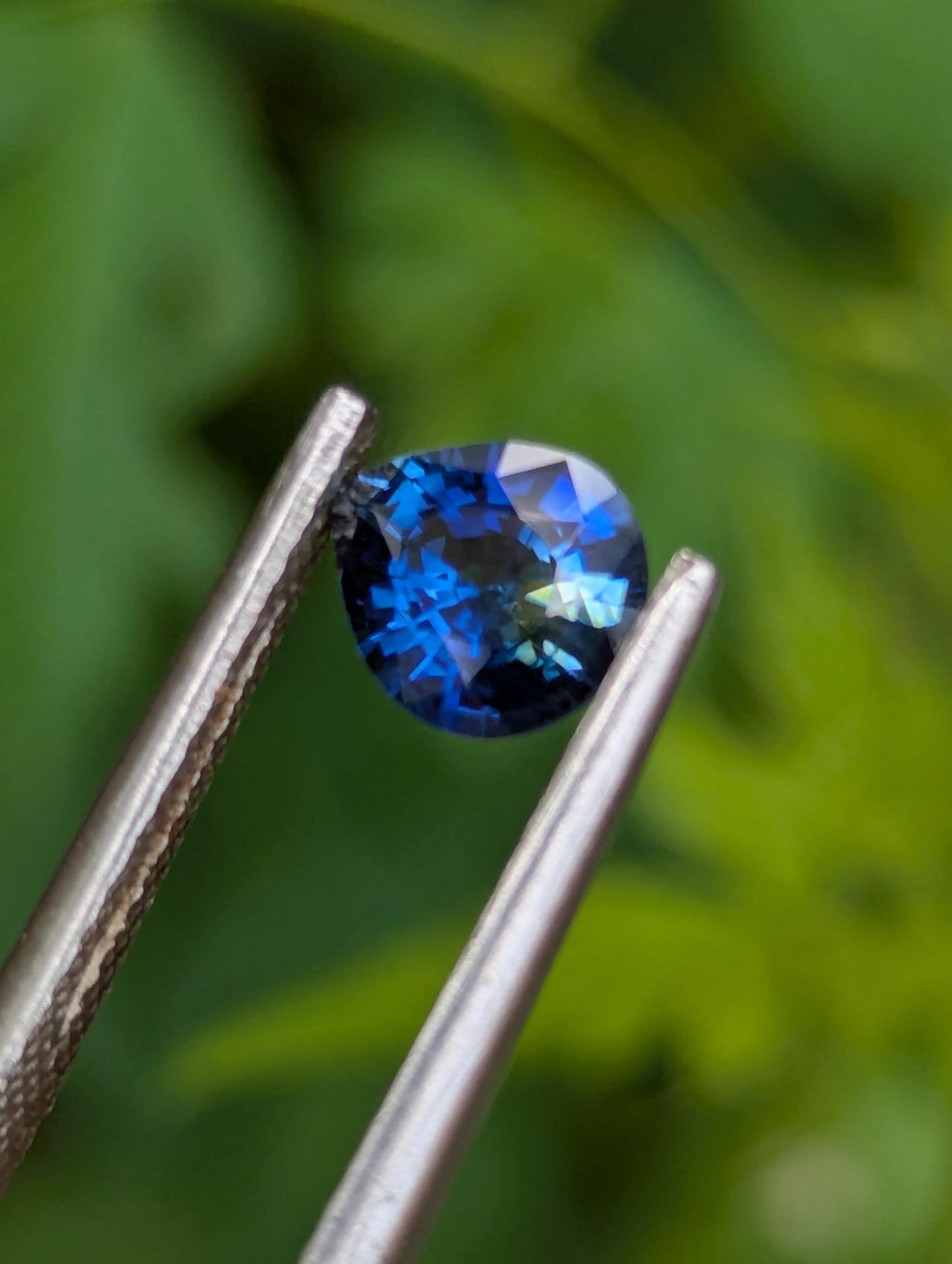 Natural Bi-Colour Sapphire 0.86ct Unheated Ceylon Sapphire VVS Blue Yellow Sapphire Loose Gemstone for Ring or Pendant