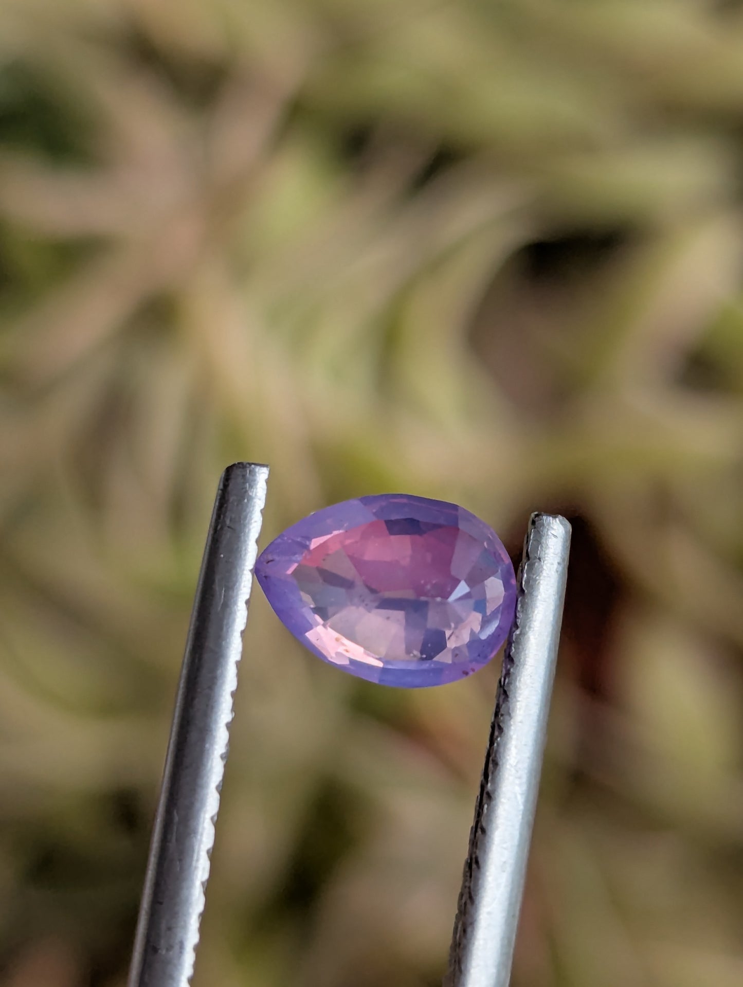 Natural Unheated Padparadscha Sunset Sapphire 0.93ct Drop Shape VS Clarity | Silky Blue Tint | Eye Clean Ceylon Gemstone | Fine Jewelry Gem