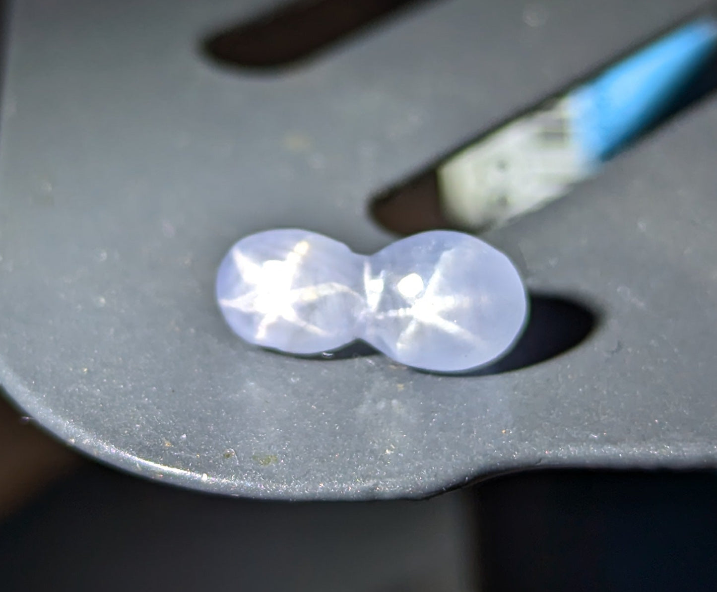 Natural Twin Star Sapphire – 2.13ct Rare Double Star Gem