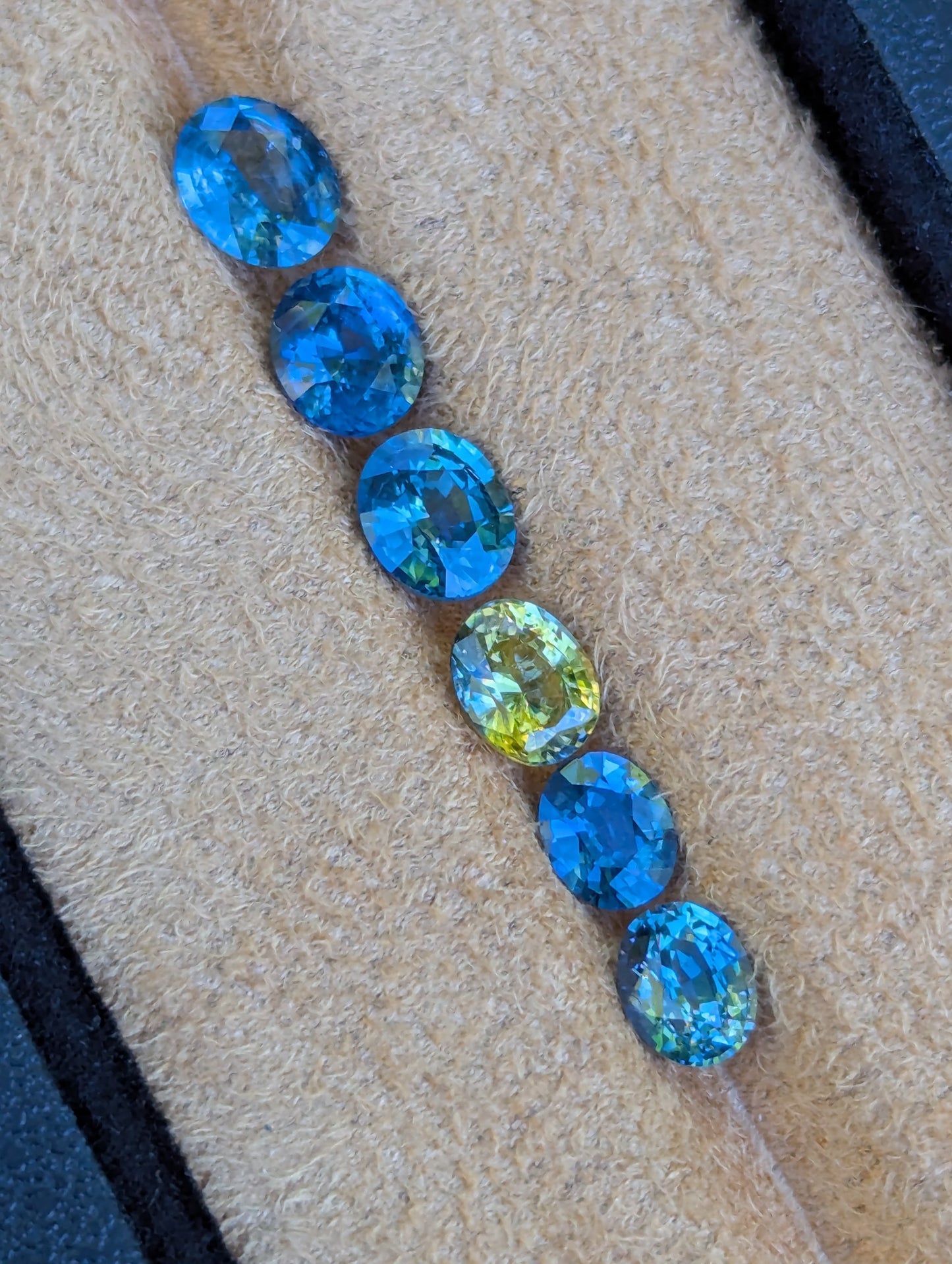 Natural Bi-Colour Sapphire Ovals Parcel – 3.28ct Ceylon Gemstones