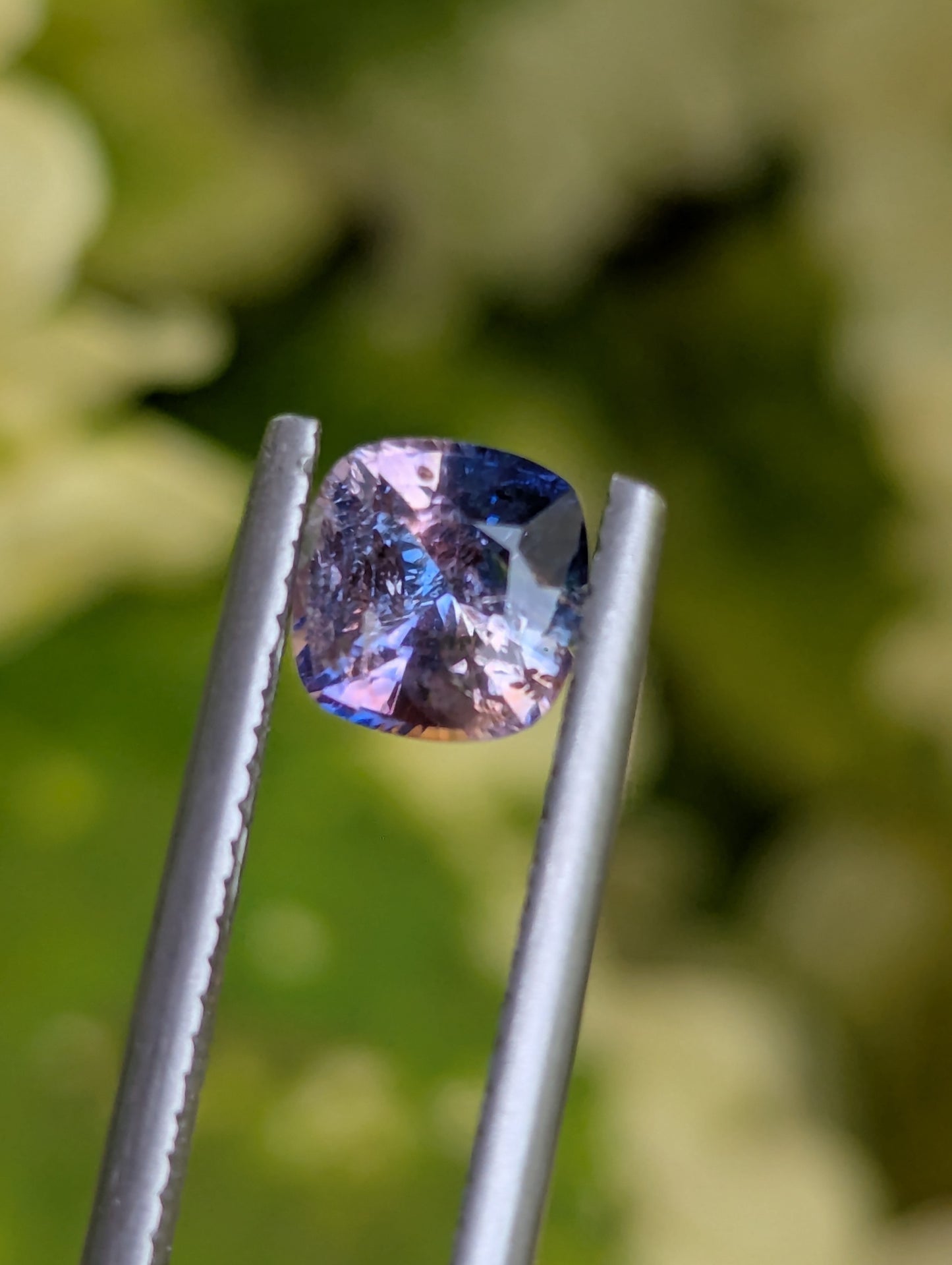 Natural Bicolour Sapphire 1.28 Ct Cushion Cut – Blue & Sunset Tone