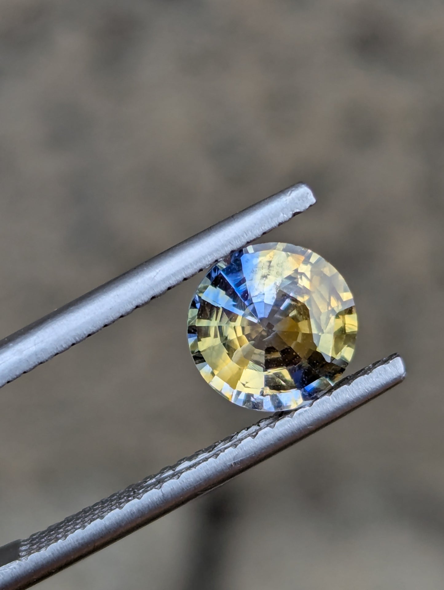 Natural Bicolour Sapphire 1.53ct Blue Yellow Heated Loose Gemstone
