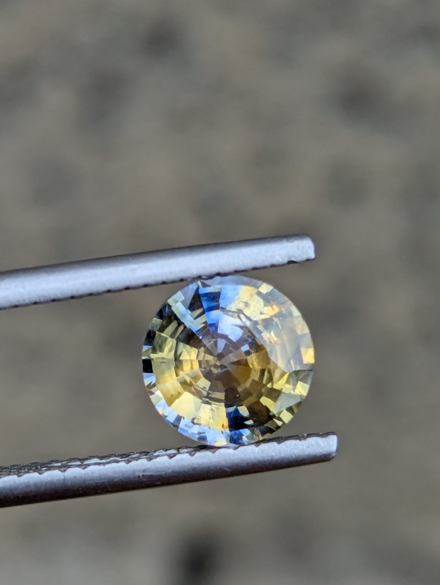 Natural Bicolour Sapphire 1.53ct Blue Yellow Heated Loose Gemstone