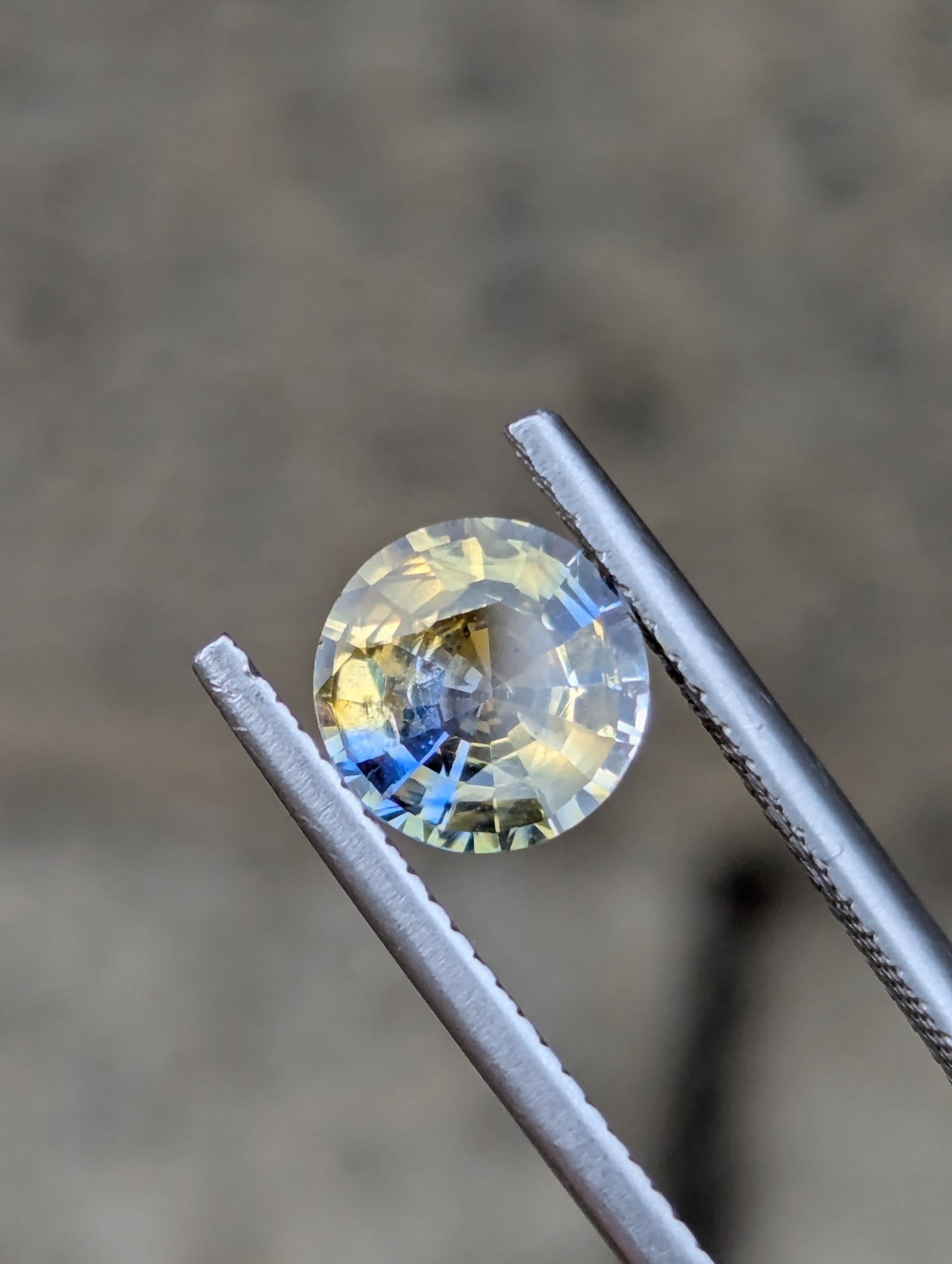 Natural Bicolour Sapphire 1.53ct Blue Yellow Heated Loose Gemstone