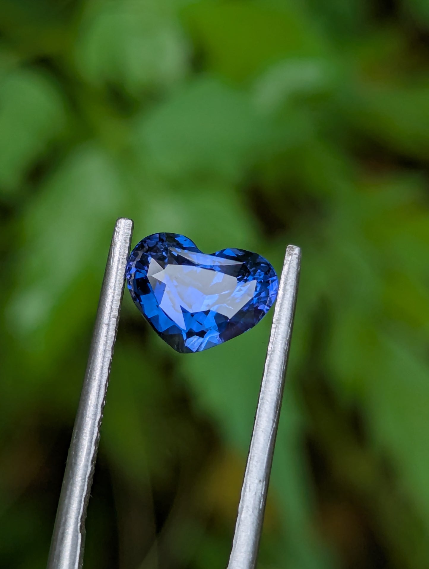 Natural Royal Blue Heart Sapphire weighing 2.22ct with a nice blue sapphire,
