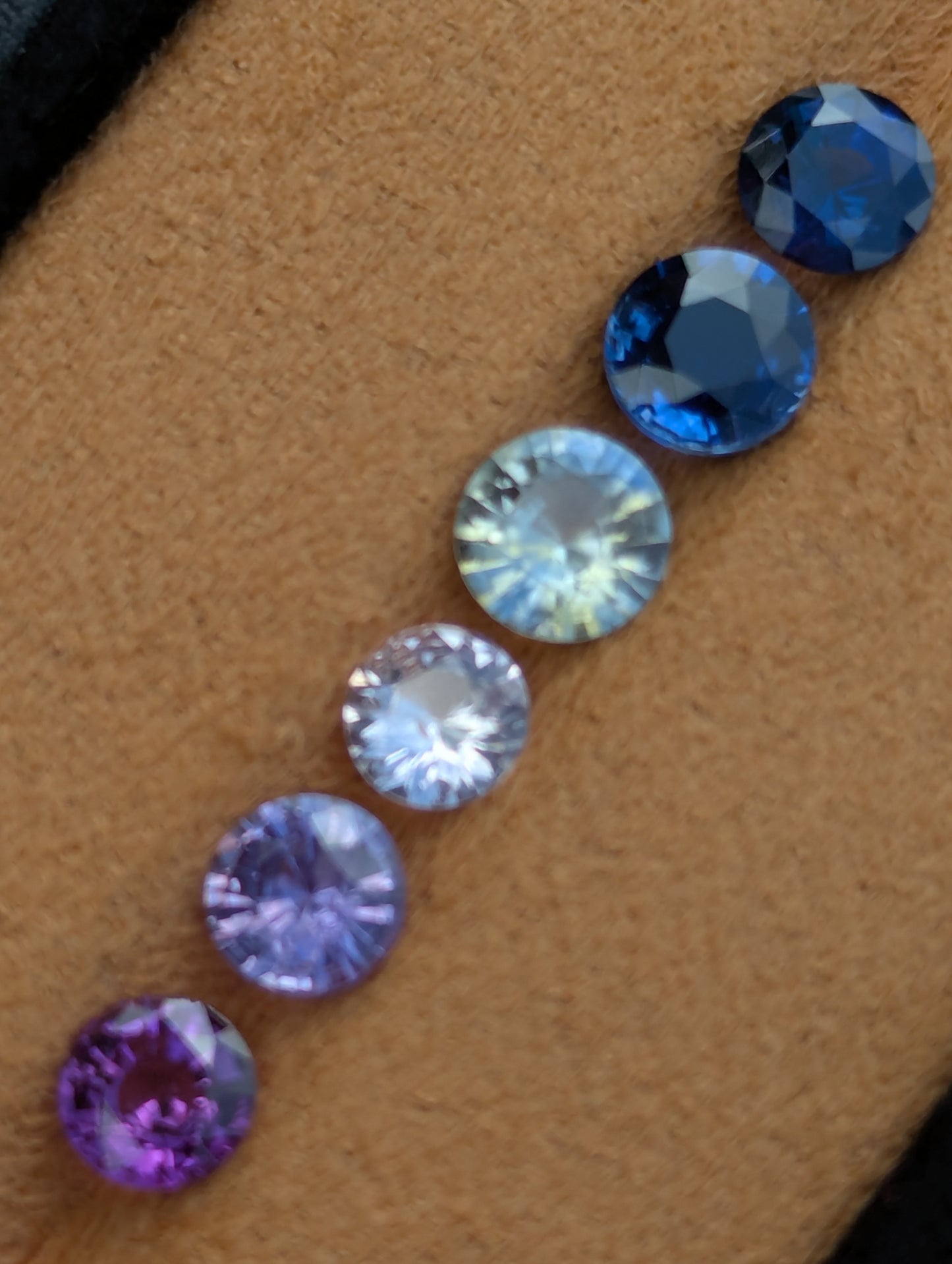 Natural Mixed Color Sapphire Parcel – 3.57ct Round Clean Stones