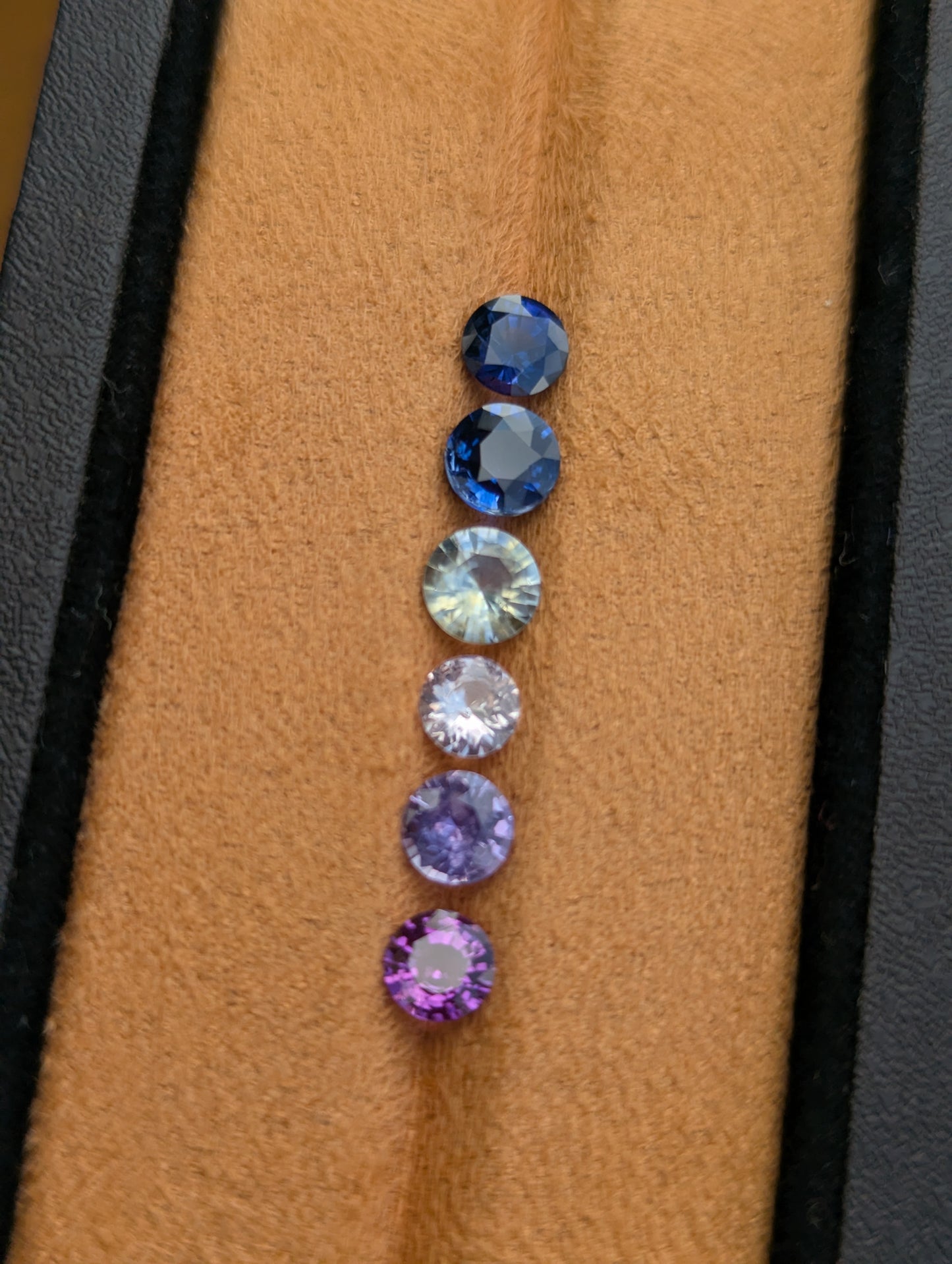 Natural Mixed Color Sapphire Parcel – 3.57ct Round Clean Stones