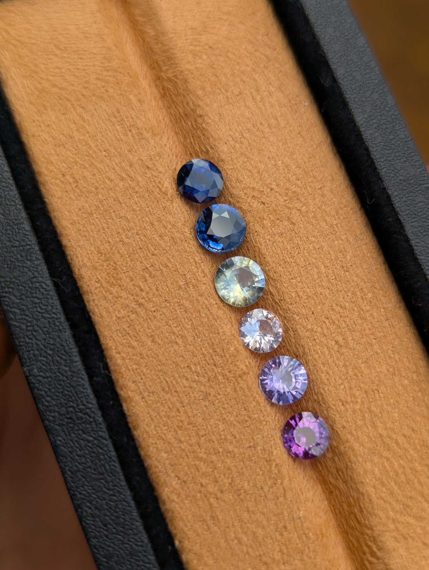 Natural Mixed Color Sapphire Parcel – 3.57ct Round Clean Stones
