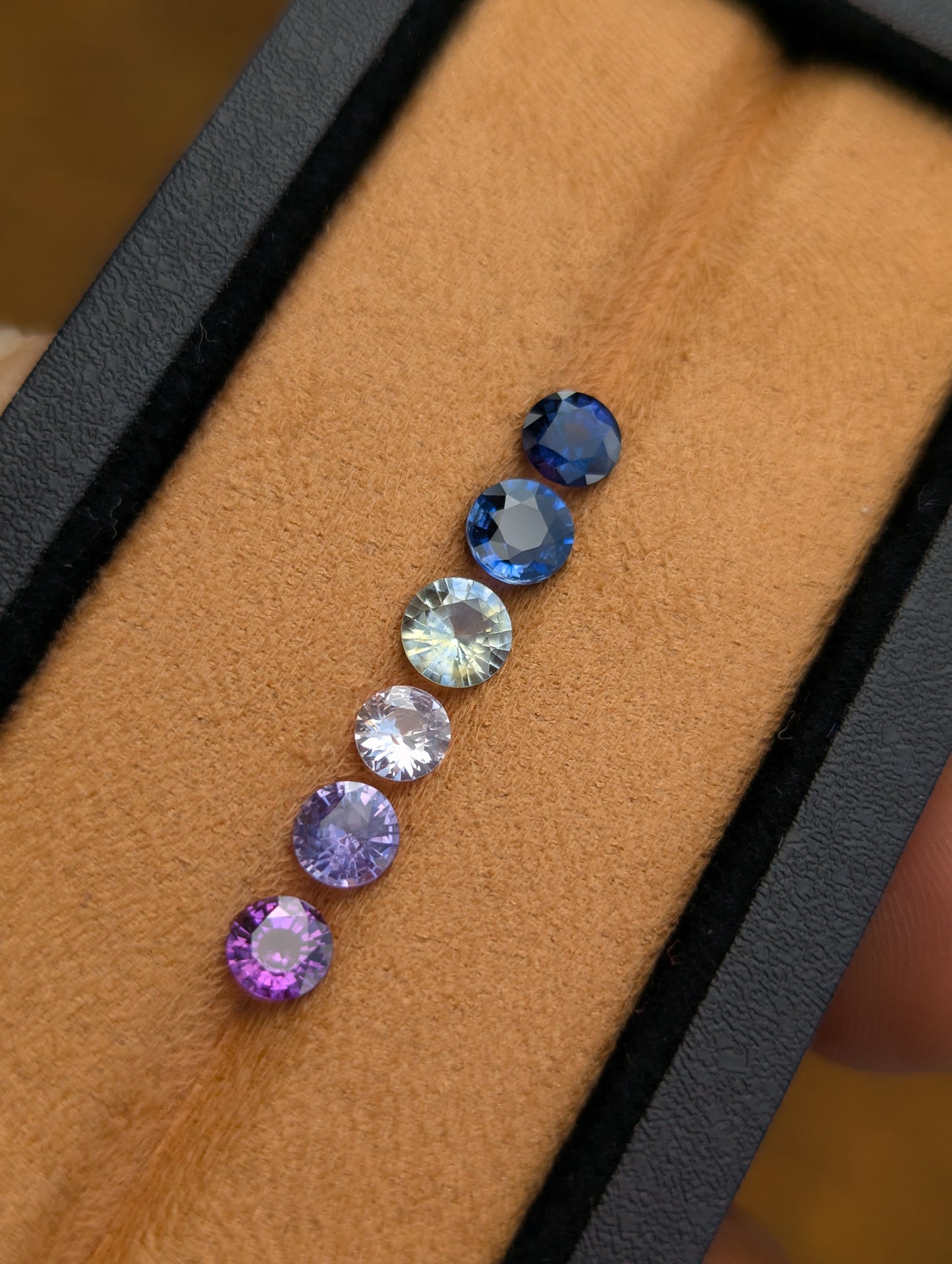 Natural Mixed Color Sapphire Parcel – 3.57ct Round Clean Stones
