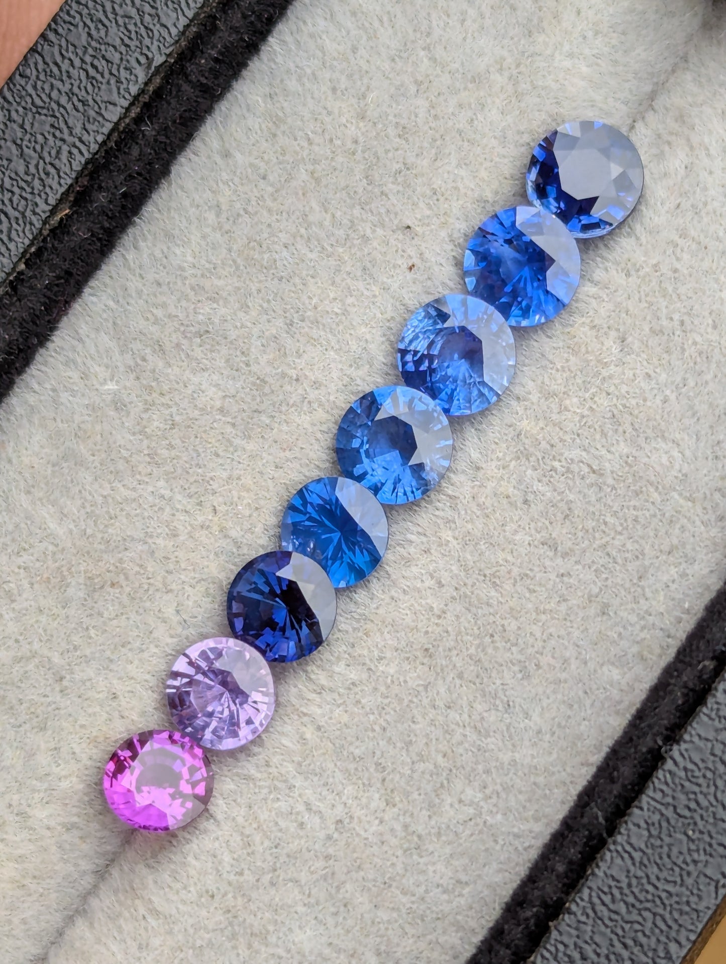 5.2ct Natural Sapphire Round Parcel – Mixed Colors Heated Sapphires 5–5mm