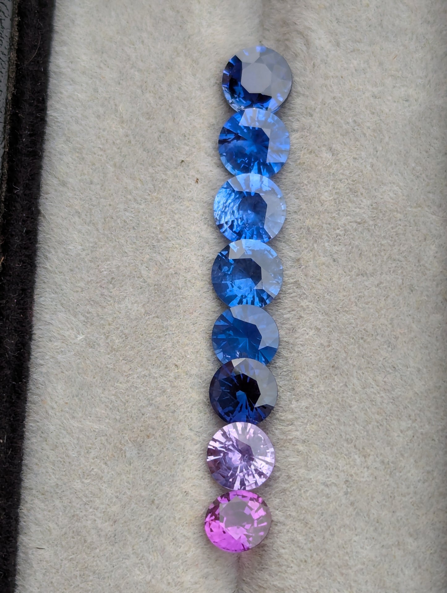 5.2ct Natural Sapphire Round Parcel – Mixed Colors Heated Sapphires 5–5mm