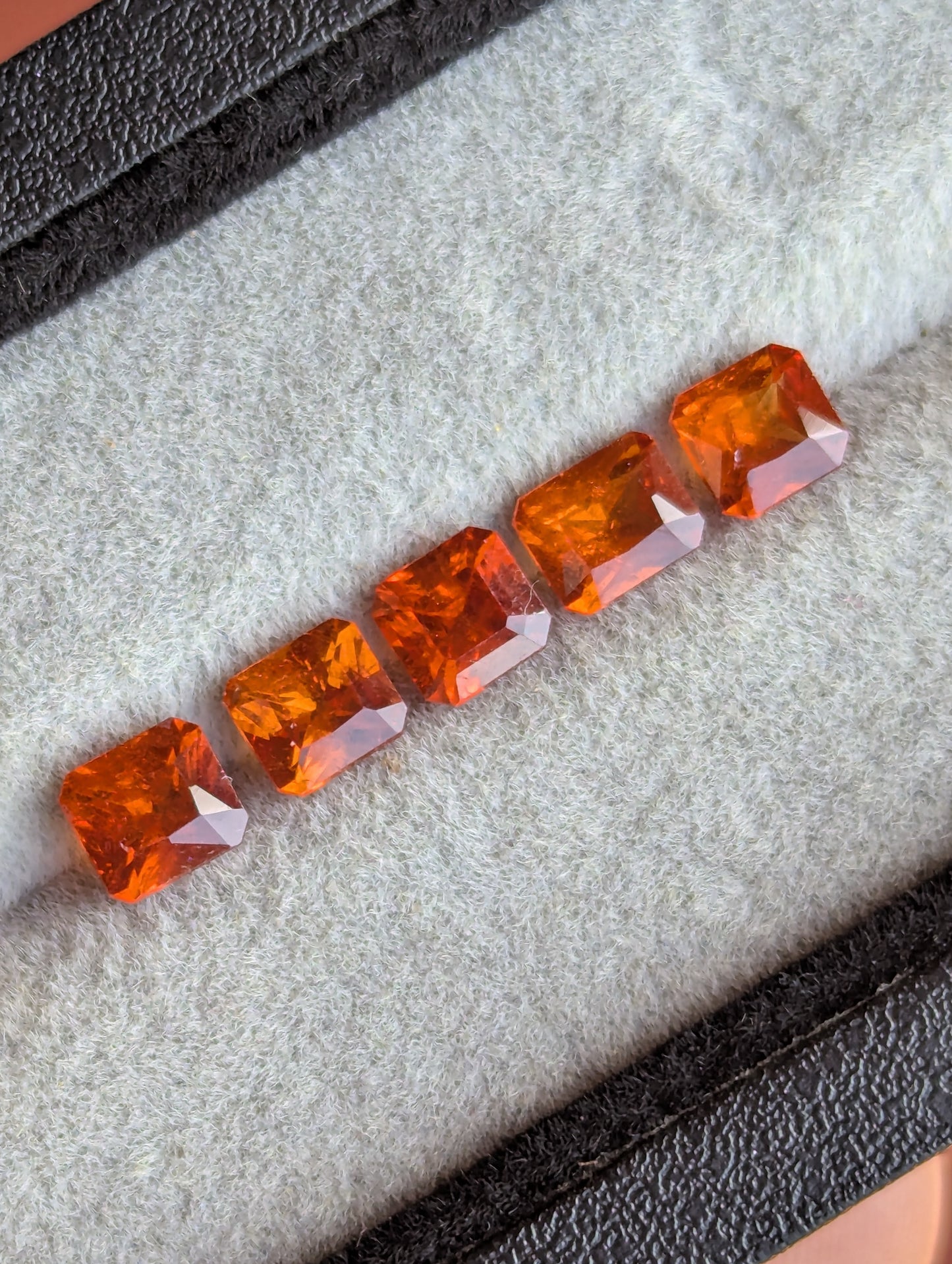 Natural Orange Garnet Set – 4.50ct