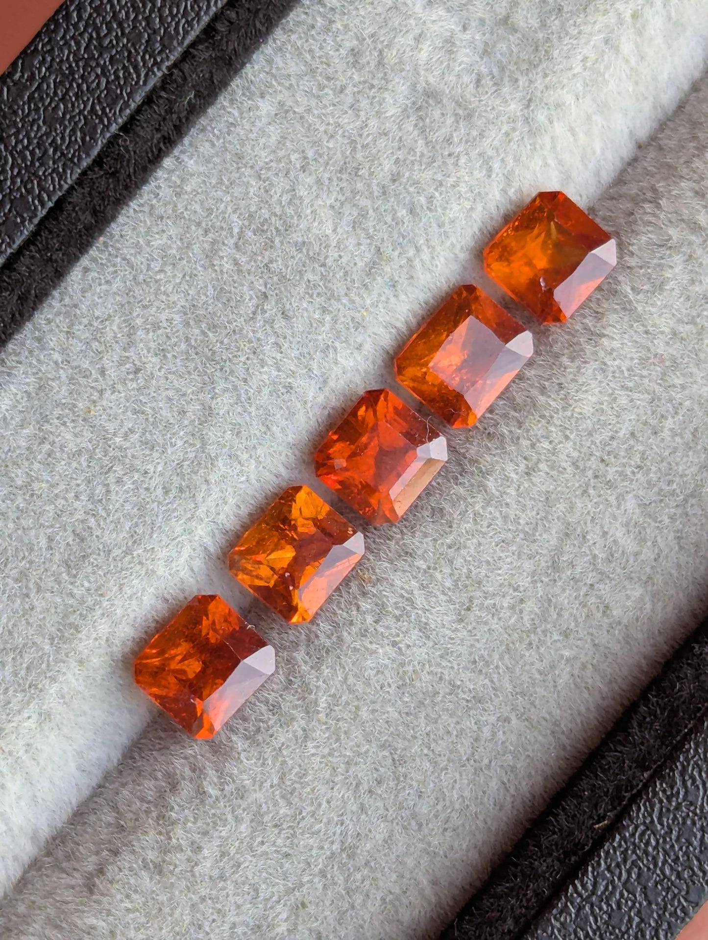 Natural Orange Garnet Set – 4.50ct
