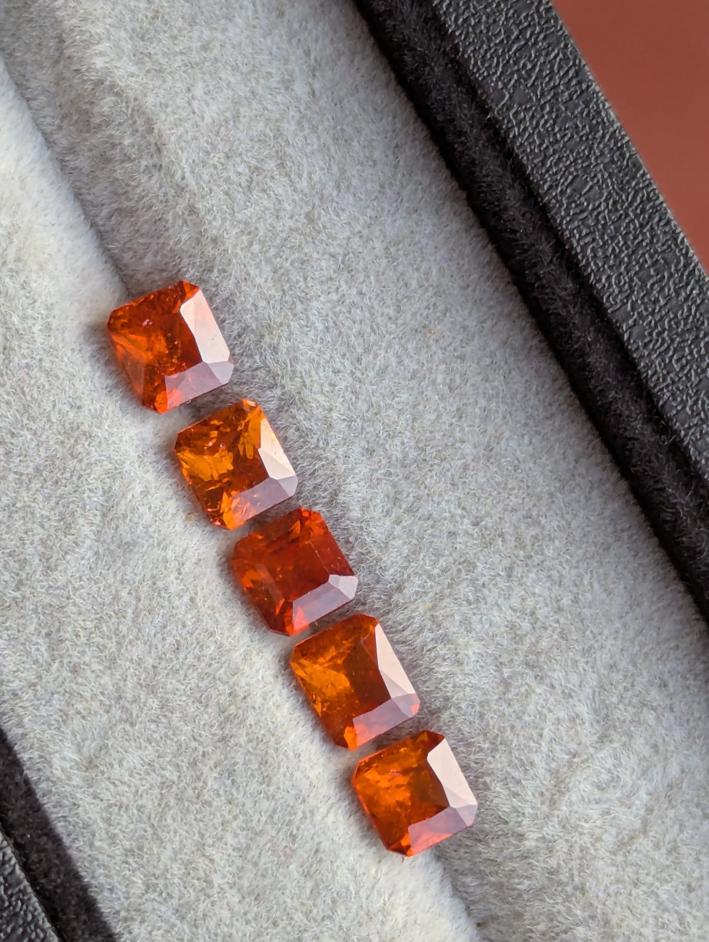 Natural Orange Garnet Set – 4.50ct
