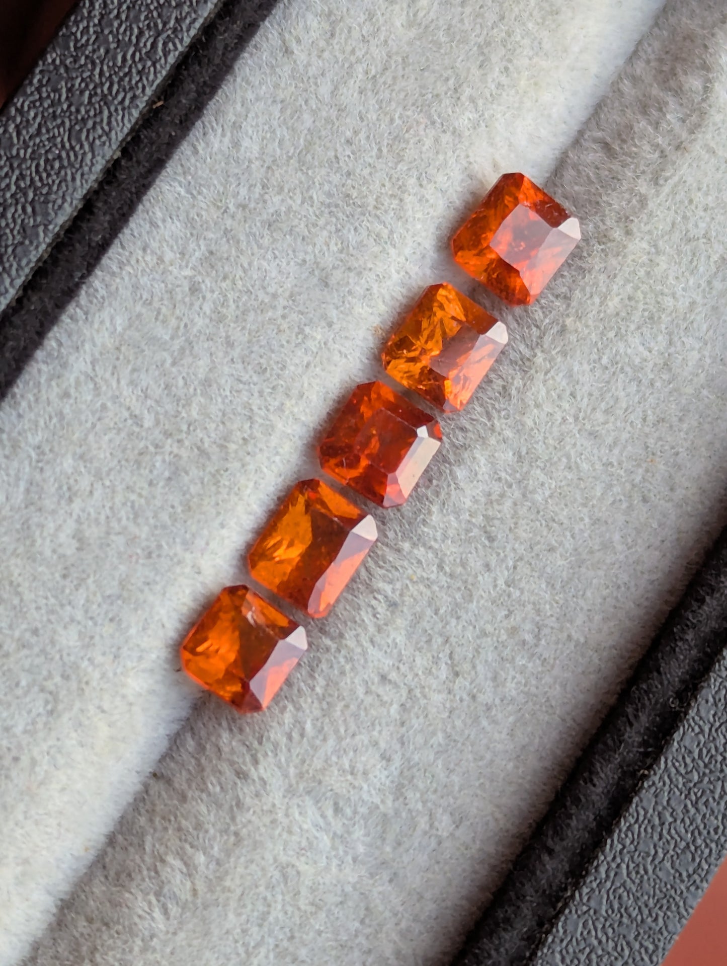 Natural Orange Garnet Set – 4.50ct