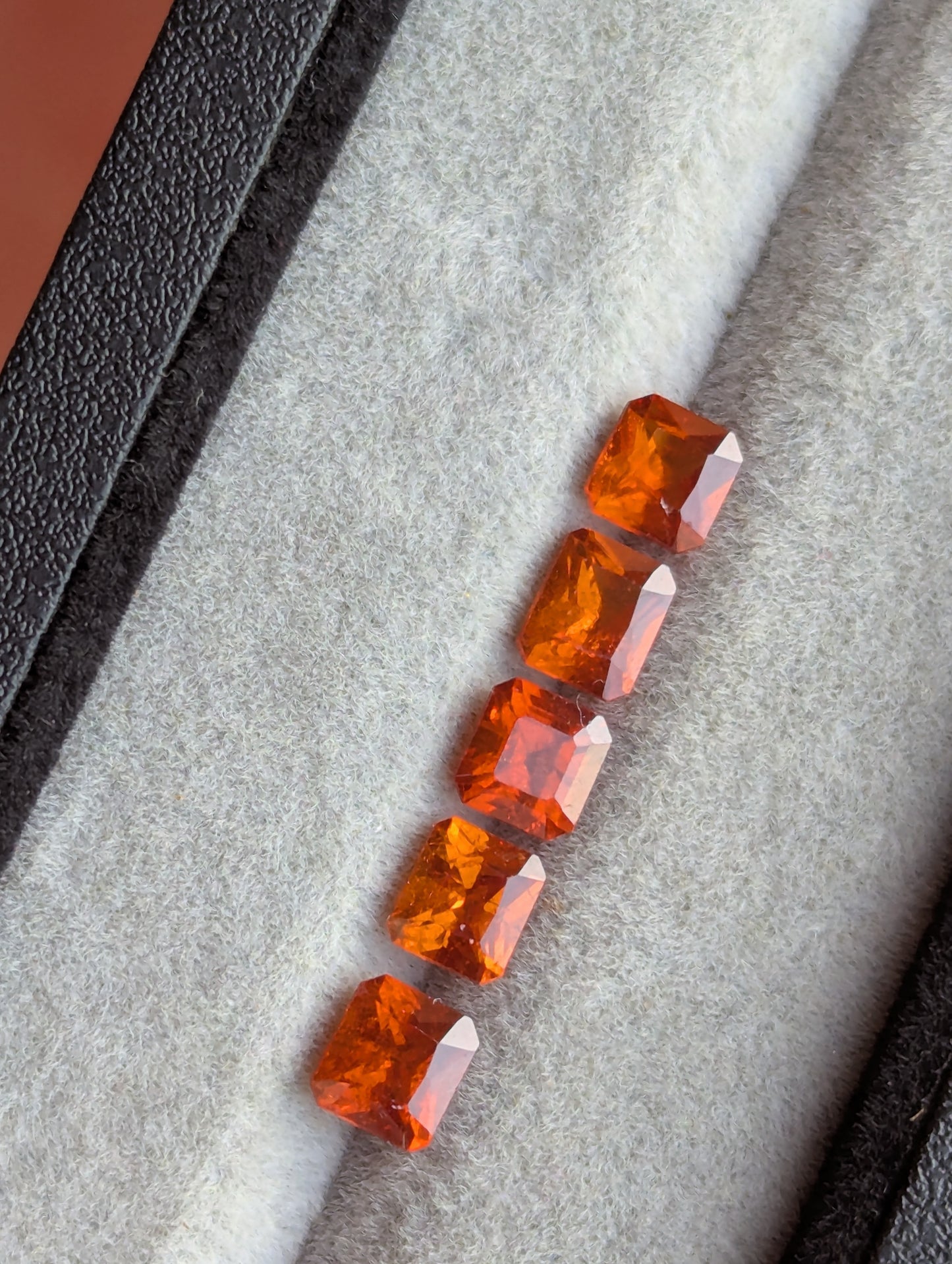 Natural Orange Garnet Set – 4.50ct