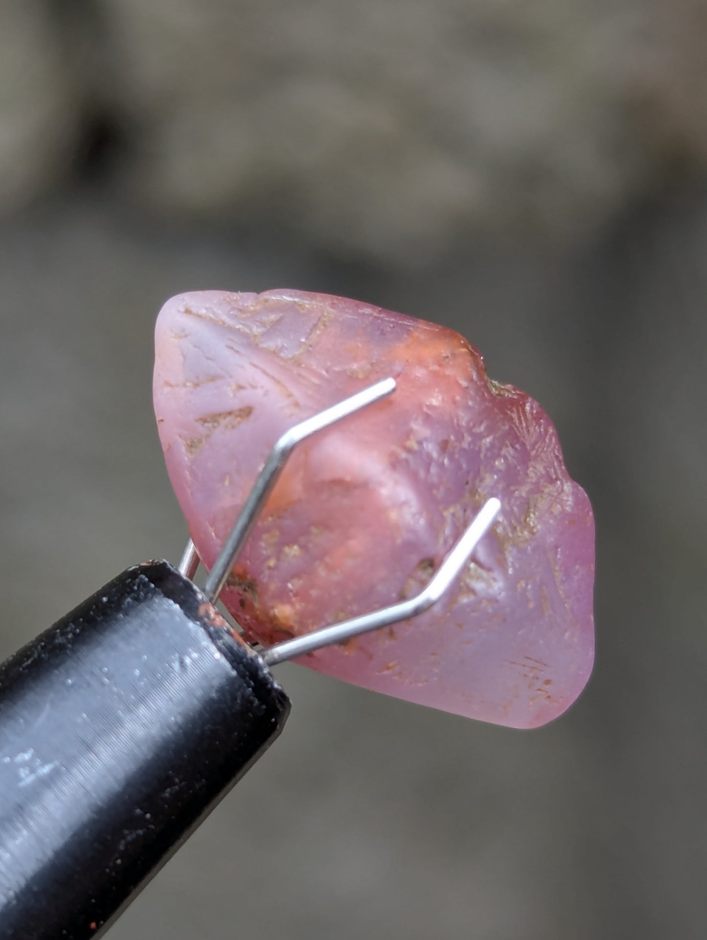 Natural Pink Sapphire Crystal 7.97 ct | Untreated Rough Sapphire | Lotus Pink Crystal | Ratnapura Sri Lanka Gemstone | Collector Specimen